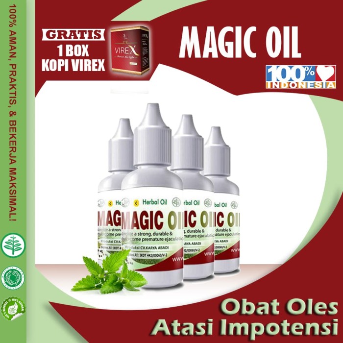 Magic Oil - Obat Herbal Oles Mengatasi Impotensi Pria Terbaru ASLI