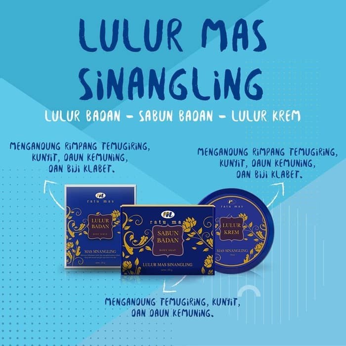 New RATU MAS Lulur Mas Sinangling 25gr / Lulur Tubuh /BAB02321