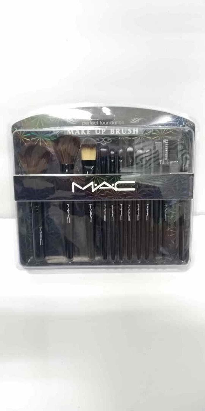 kuas set isi 12 pcs MAC mika papan original