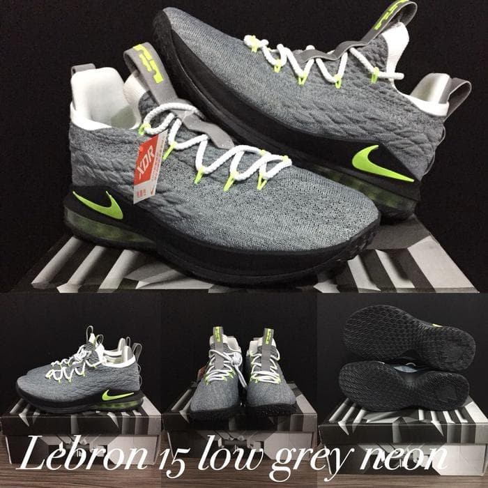 lebron 15 low neon