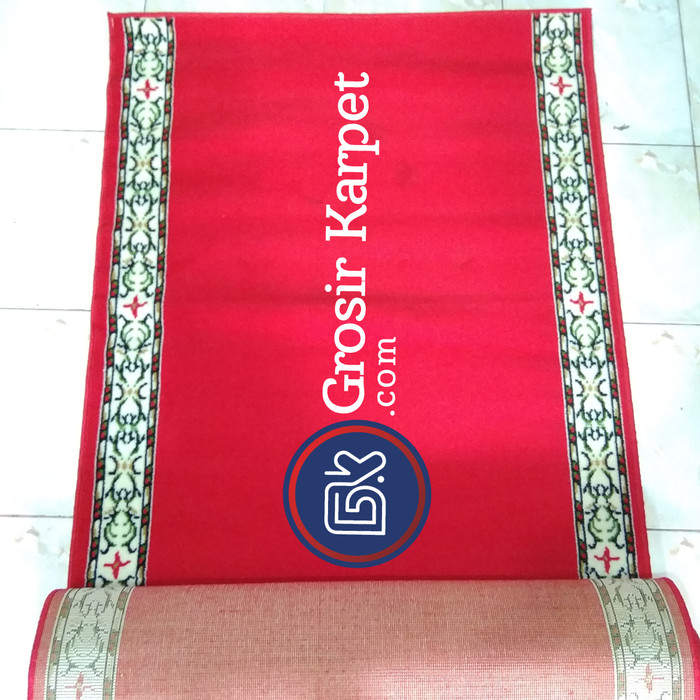 Home; Karpet sajadah masjid shafira 105 x 570 cm polos merah