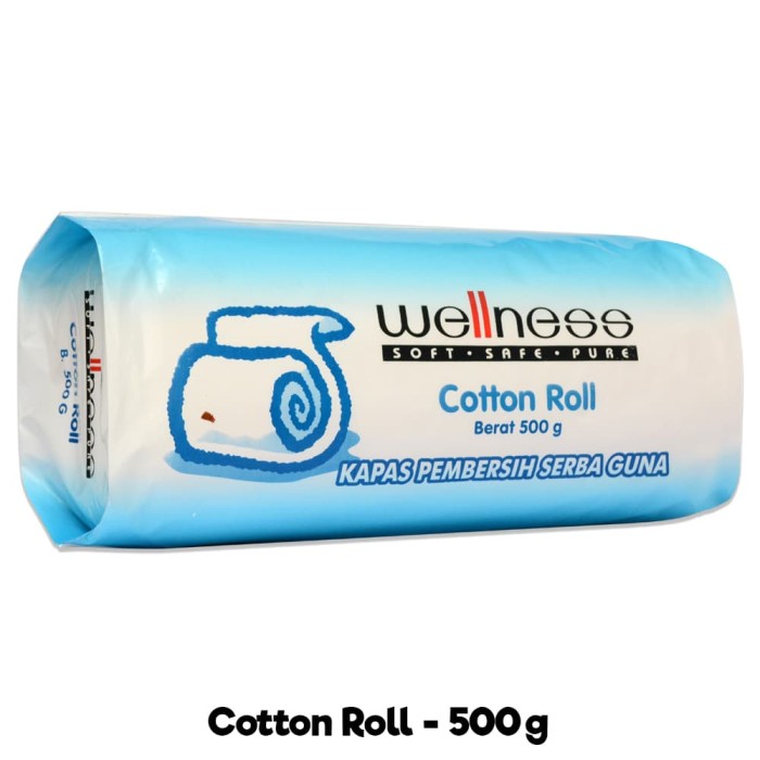 Wellness Cotton Roll 500 Gram Kapas Gulung Pembersih Serbaguna