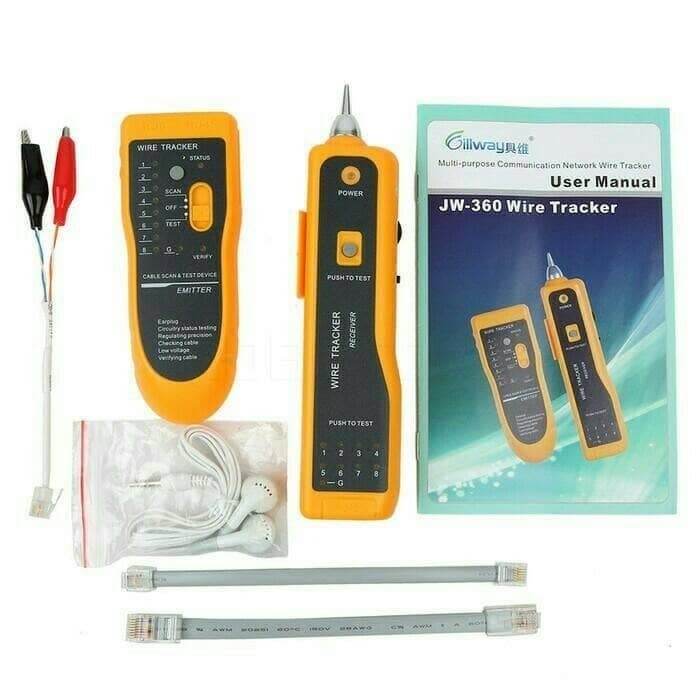 Eboxer CAT5 RJ45 Network Cable Tester Network Line Detector Internet Wire Tracker Networking Fixing Tools Kit