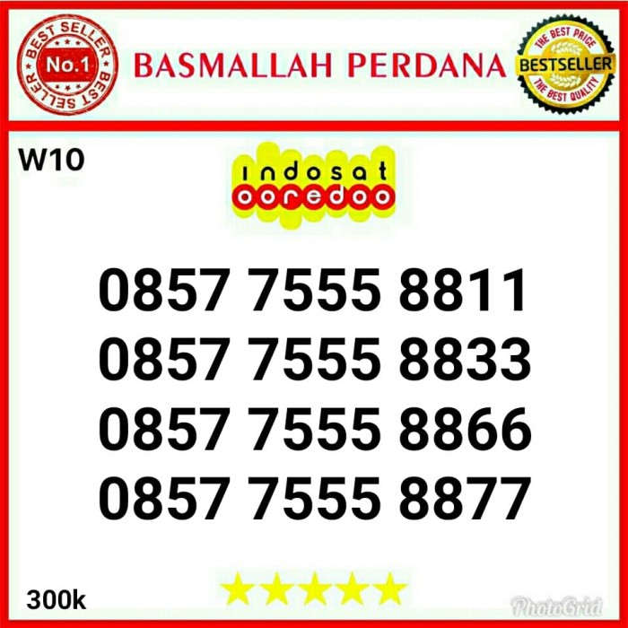 Nomor Cantik IM3 Triple 555 aabb 8811 0857 7555 8811 W10 96 .