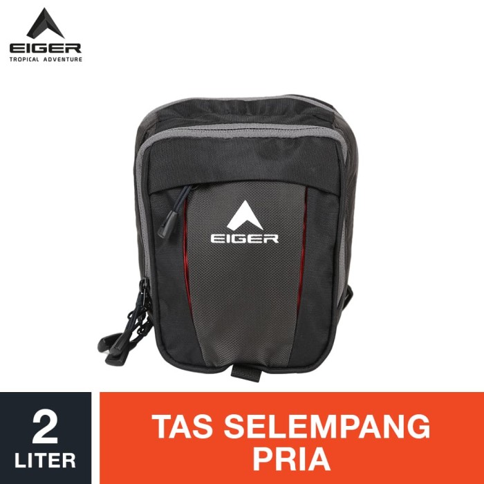 Eiger Scoria Travel Pouch - Black / Tas Selempang Pria