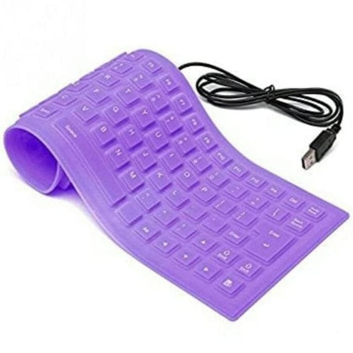 Best Seller Keyboard Usb Flexible Waterproff Mini - Hitam