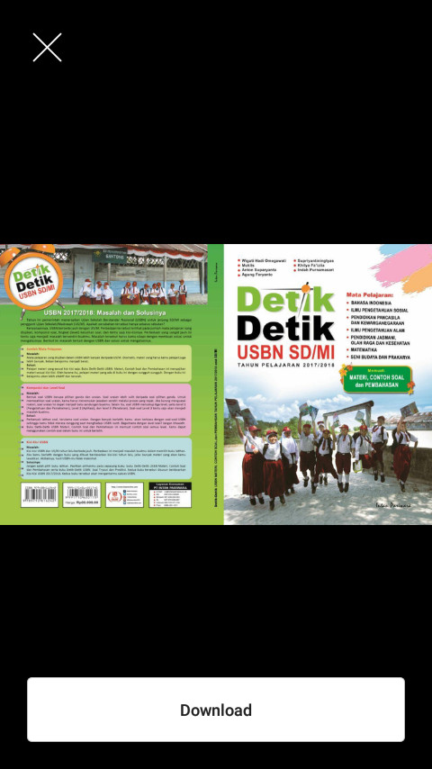 Buku Kumpulan Soal SD Paket buku USBN Detik Detik UN SD/MI 2018 Intan