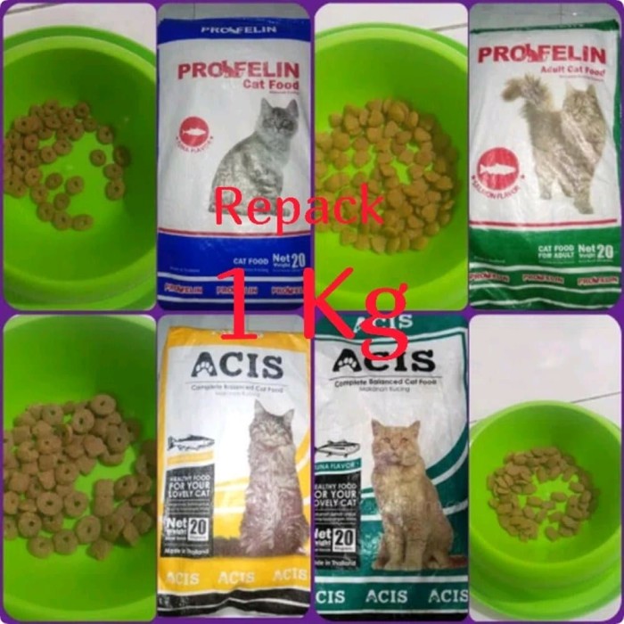 ACIS PROFELIN cat food repack 1kg 1kg Tuna and Salmon flavour