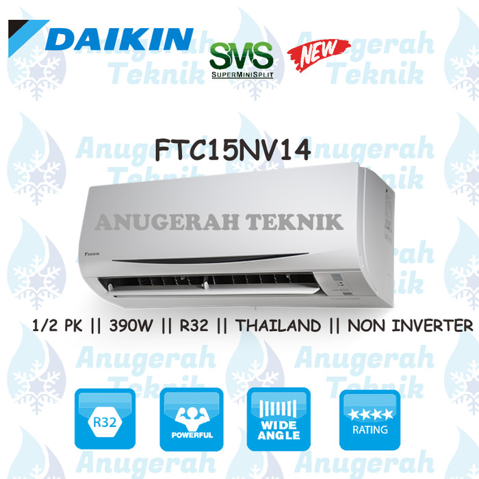 ... AC SPLIT DAIKIN 0 5 PK 0 5 PK R32 THAILAND NON INVERTER FTC15NV14