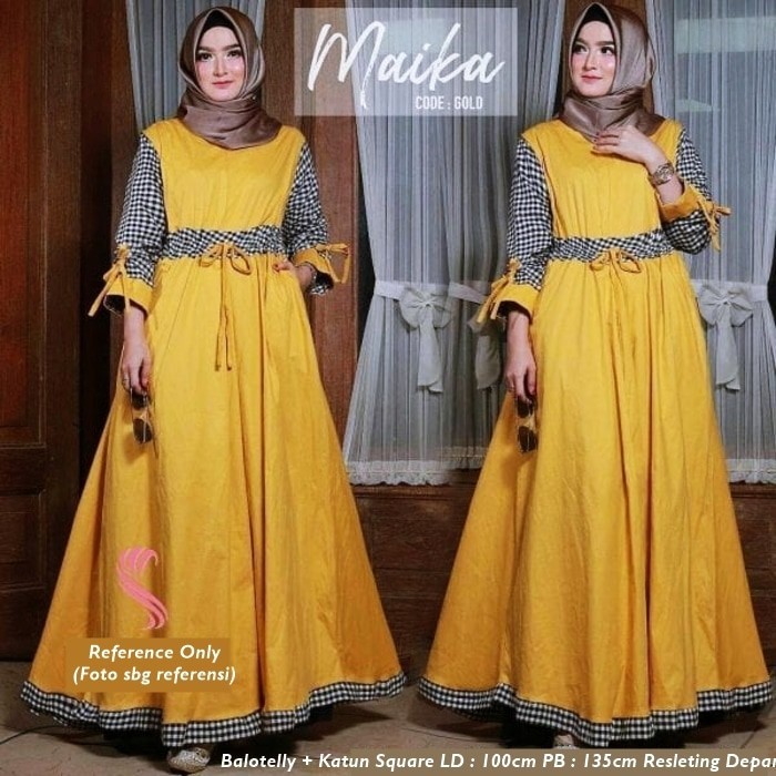 Paling Baru Baju  Gamis Warna  Kuning  Emas  Mutacion Visual