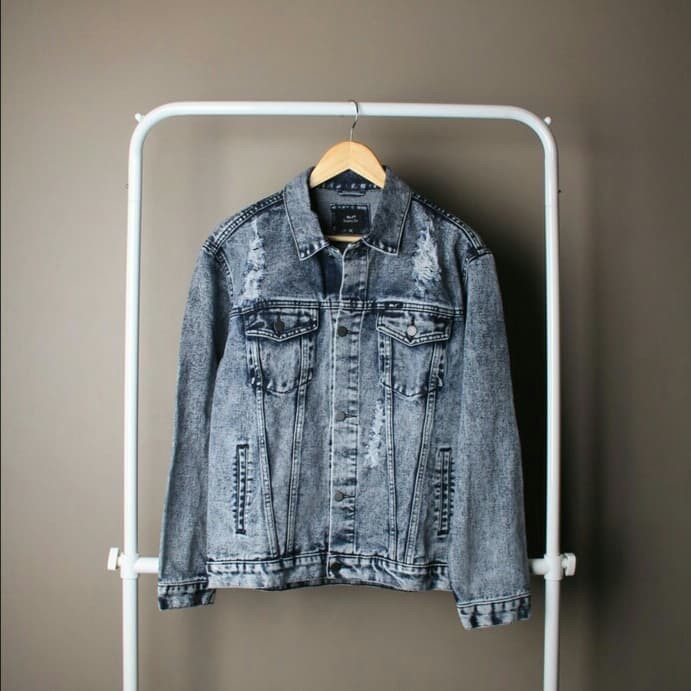 jaket jeans acid wash