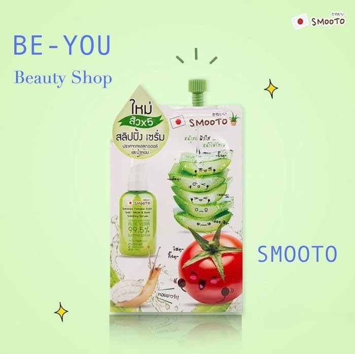 SMOOTO TOMATO ALOE SNAIL WHITE & ACNE SLEEPING SERUM