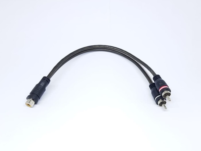 Foto Produk Kabel RCA - 2 cowok 1 cewek - Panjang 25cm -Merk Conra dari JayaManggala