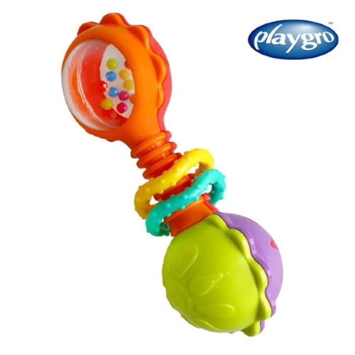 playgro twisting barbell rattle