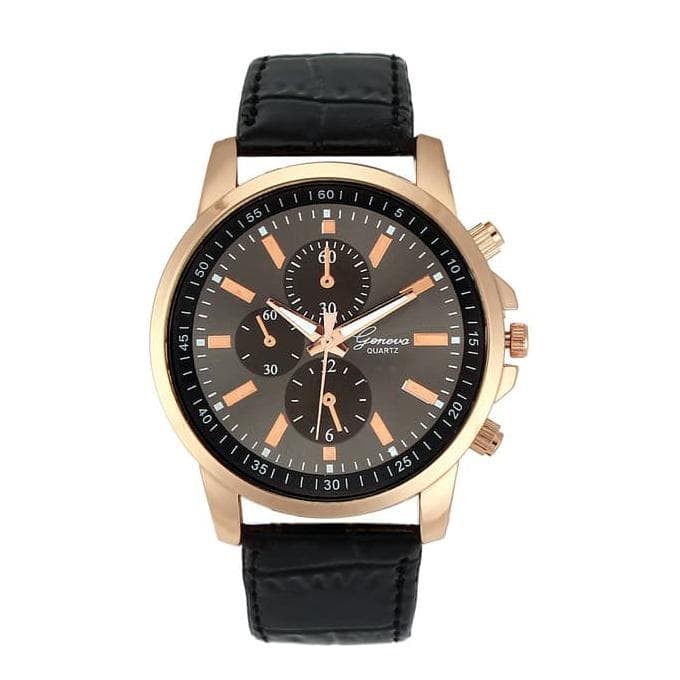 Ready Jam Tangan Unisex Geneva Motif Kulit Ss Fashion