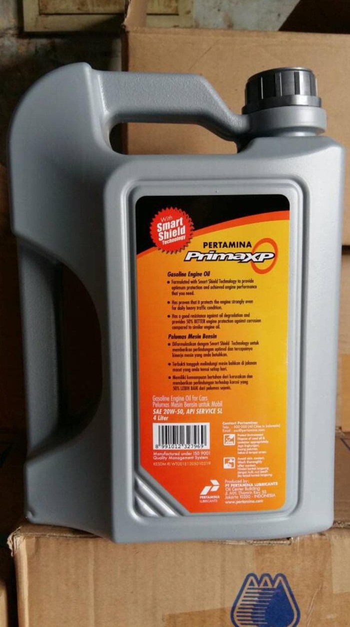 Pertamina Prima XP 20W-50 Oli Mobil Bensin 4 Liter Original