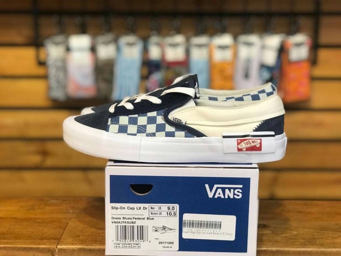 vans cut and paste navy