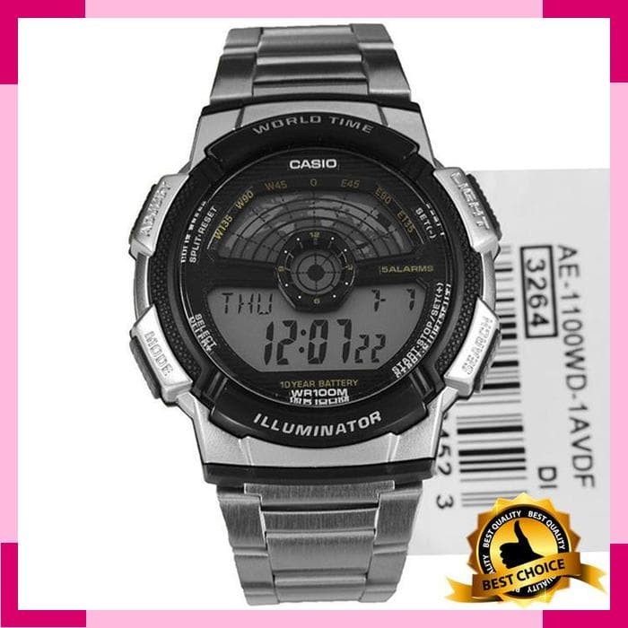 Jam tangan Pria Casio AE-1100WD-1A Garansi Resmi original