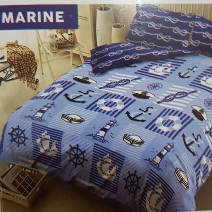 sprei kintakun dluxe sprei king motif Marine 180 x 200