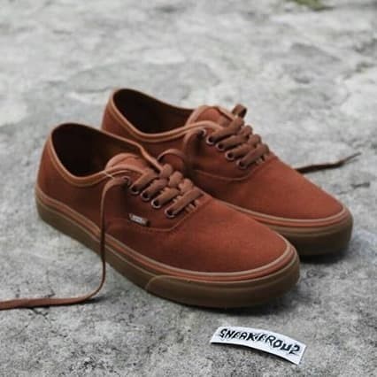 vans authentic brown gum