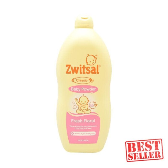 Zwitsal Baby Powder Classic Fresh Floral 500gr - ZBB020