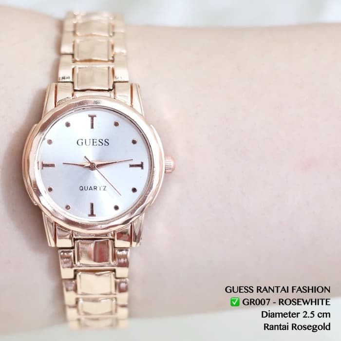 Jam tangan wanita fashion guess rantai cewek termurah sale fossil dw