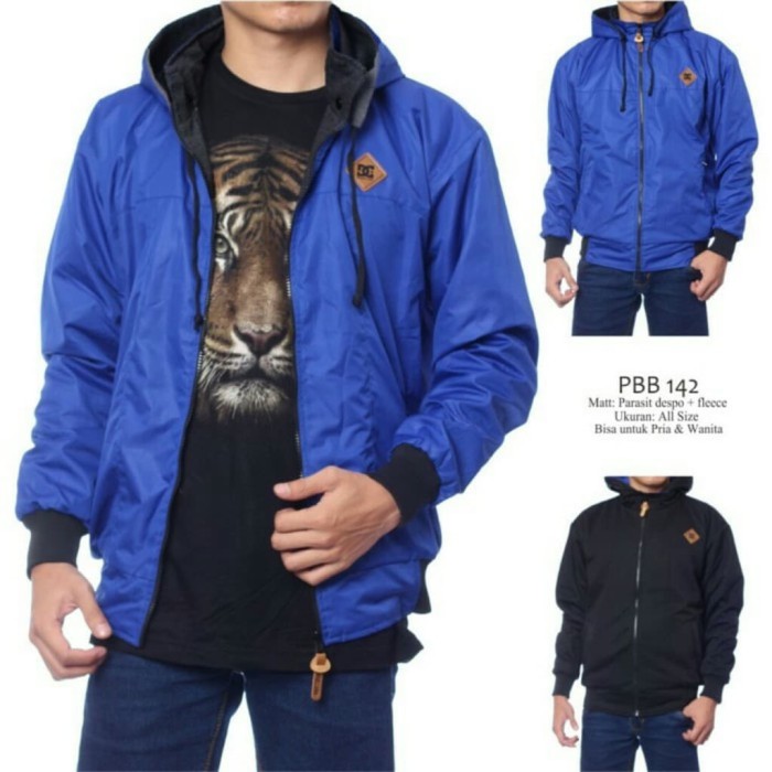 JAKET BB DC BIRU HITAM / TASLAN Murah