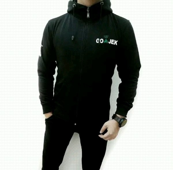jaket gojek sweater distro hoodie polos ojek online gosend murah