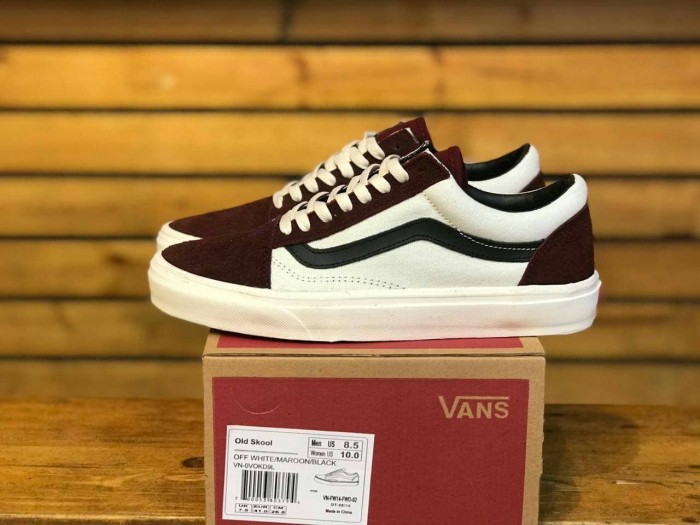 vans old skool maroon original