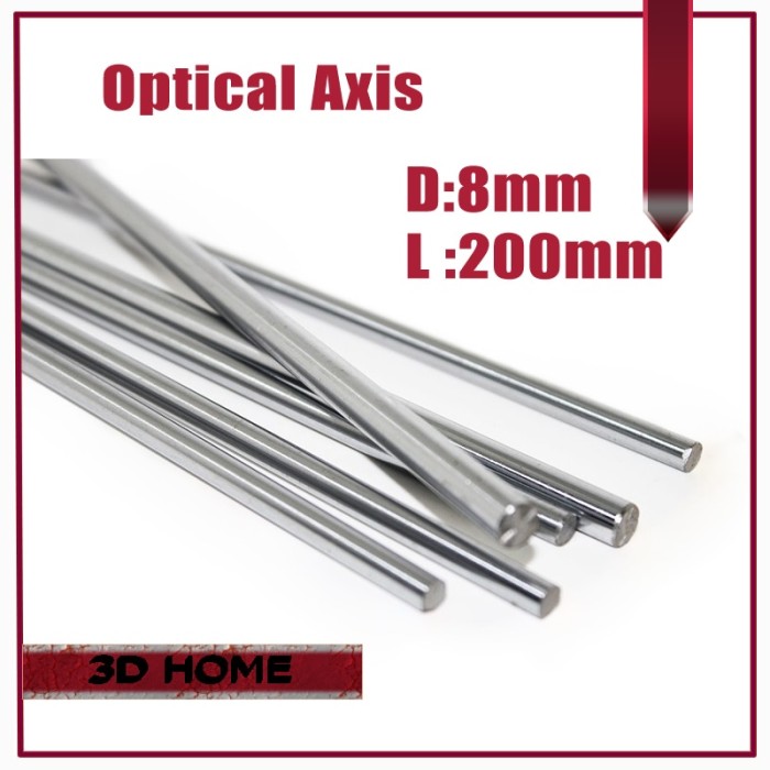 OD 10mm x 200mm Cylinder Liner Rail Linear Shaft Optical Axis