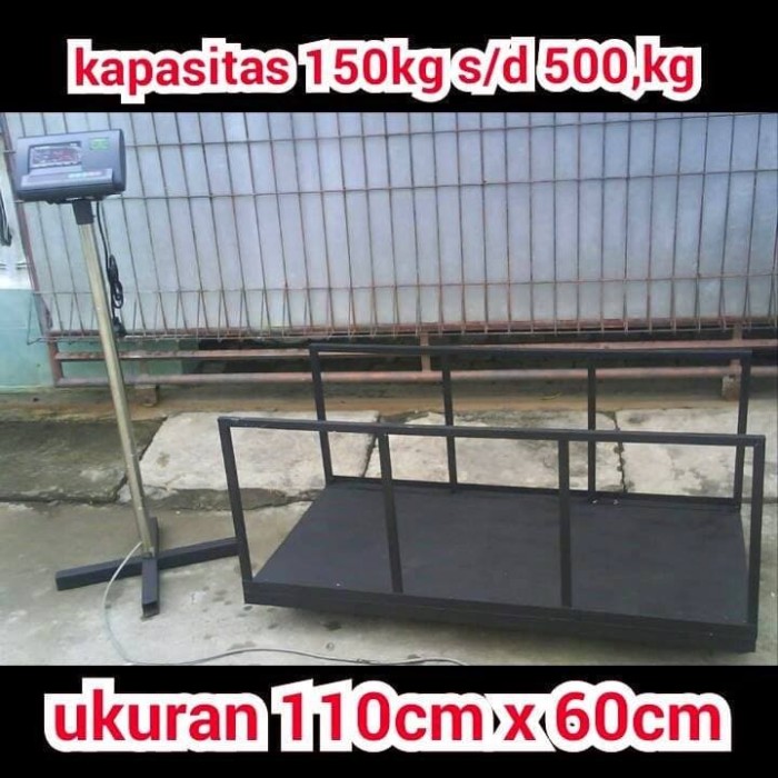 Jual TIMBANGAN DIGITAL PLUS KERANGKENG BESI UNTUK BABI