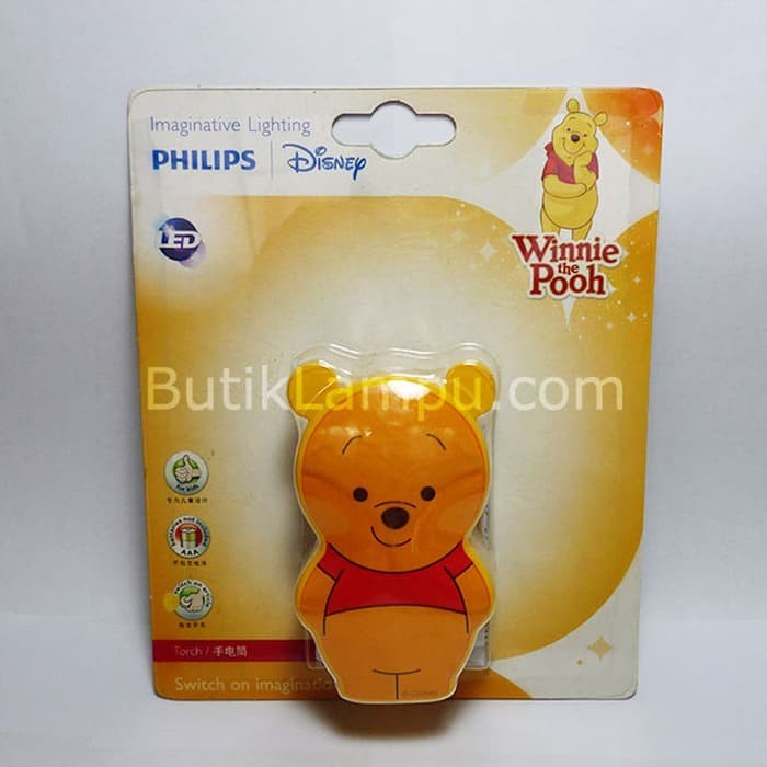 New Lampu Senter Philips Disney LED Winnie The Pooh