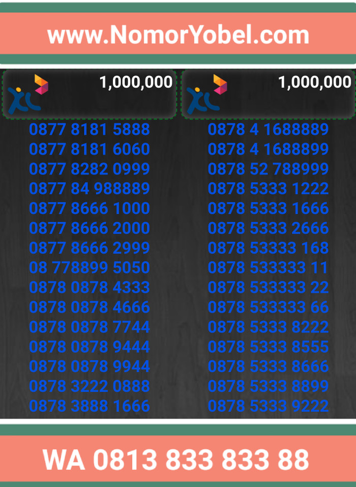 Kartu perdana nomorcantik xl bebas axiata