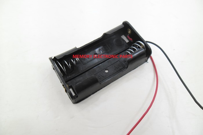 Foto Produk Tempat Baterai ukuran AA isi 2 dari MEMORY Electronic Parts