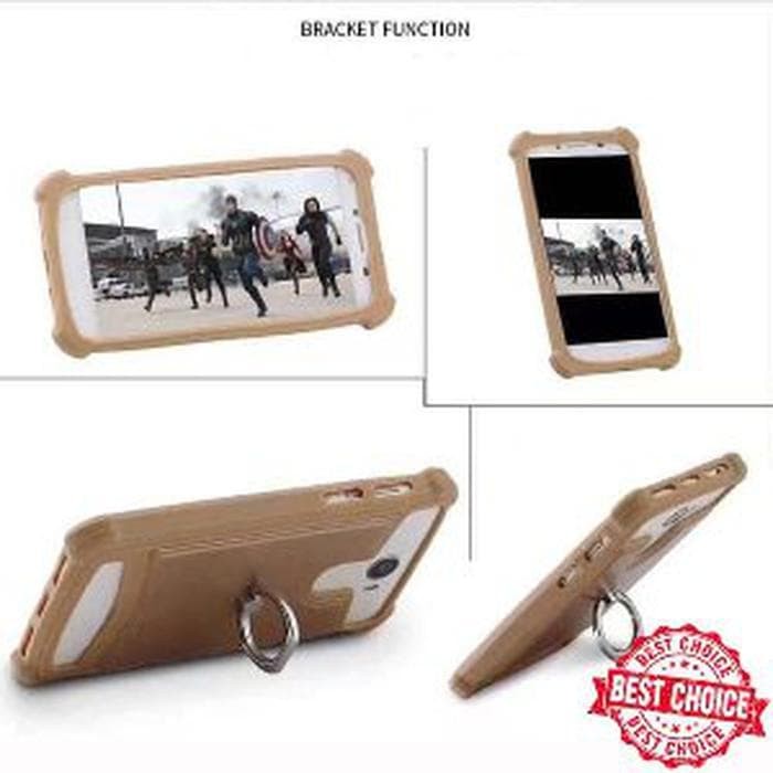 Case Evercoss R6 Winner Y Selfie Softcase Leather Plus Ring Ev