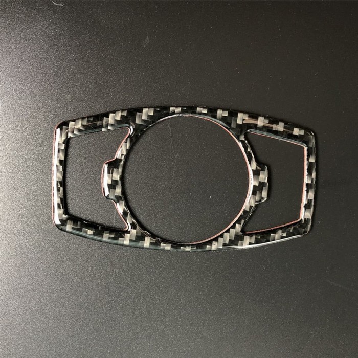 Carbon Fiber ABS Head Light Lamp Switch Cover Trim For Ford mustang 2015-2017