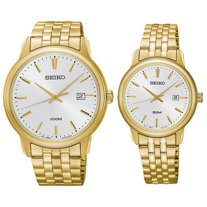 seiko couple watch gold