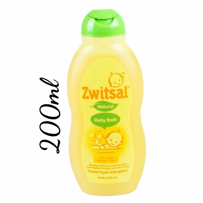 ZWITSAL Natural Baby Bath 2in1 Hair & Body 200ml