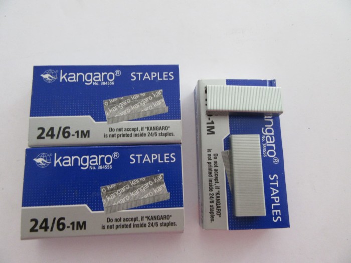 Jual Staples Kangaro 24/6 / Isi Stapler Kangaro 24/6 Kab. Karimun