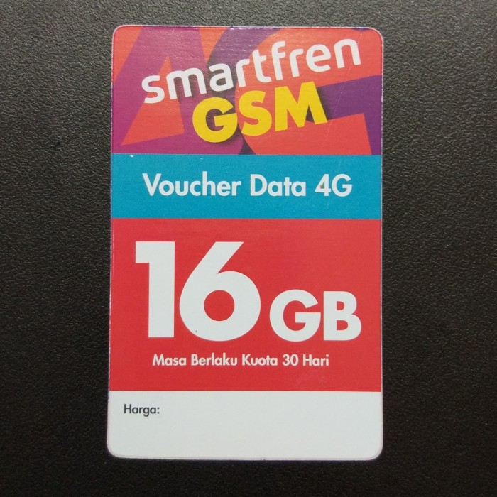 Jual Voucher Data Internet Smartfren Kuota 16GB | 16 GB