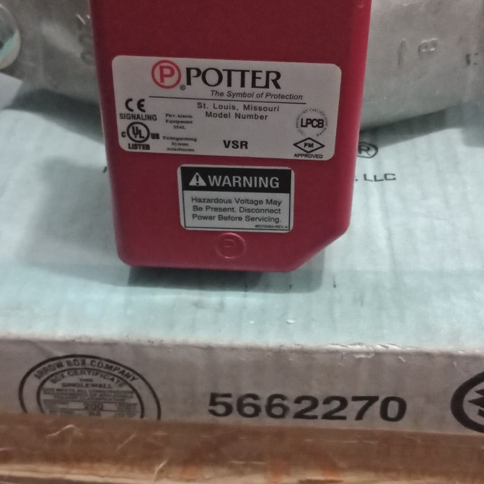 Jual Potter Signaling VSR fire alarm equipment 354L Kota Batam Wan