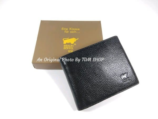 DOMPET KULIT PRIA TIDUR IMPORT BRANDED | BRAUN BUFFEL JERUK BLACK