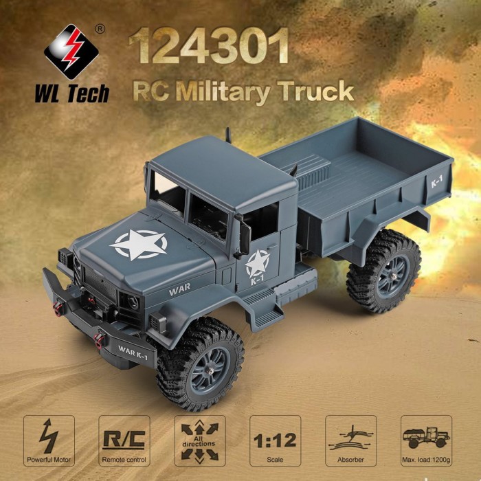 wltoys military truck