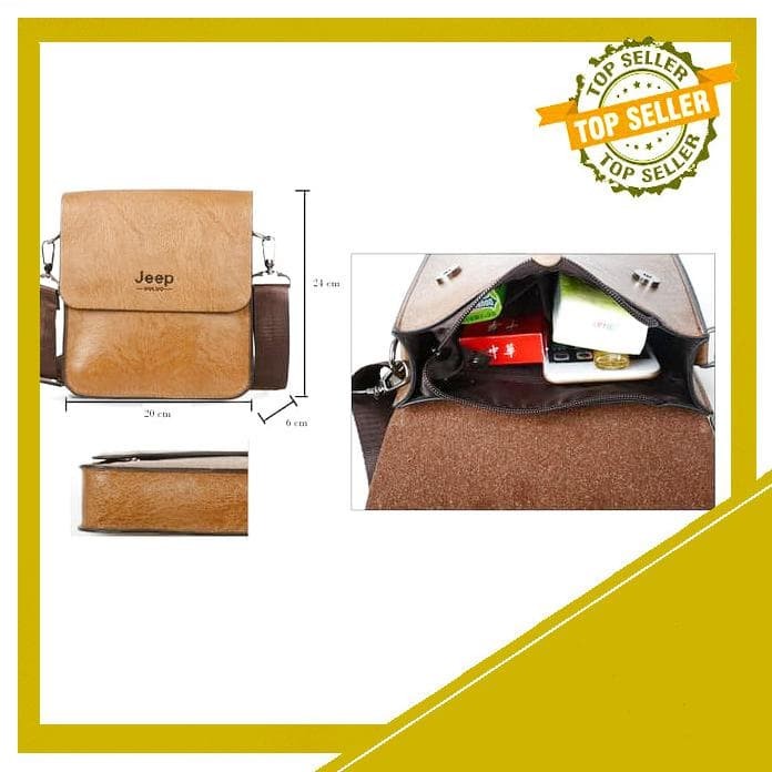 JM 02 TAS JEEP MESSENGER SELEMPANG KULIT PRIA PREMIUM IMPORT