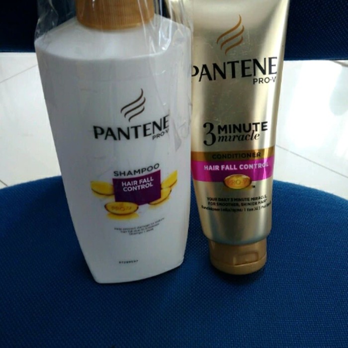 Shampoo Pantene 480ml conditioner Pantene 180ml Hair fall paket BL27 .