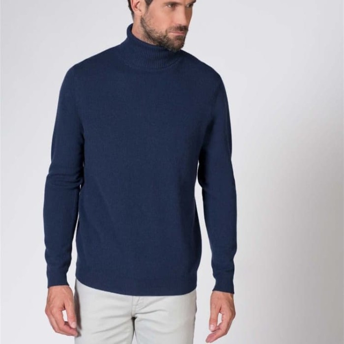 ... Baju kaos turtleneck turtle neck pria lengan panjang longsleeve distro