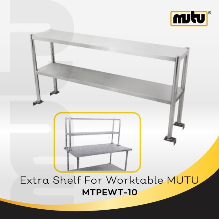 Jual Mutu Rak Meja Kerja Dapur Tambahan 1 Meter Stainless Mtpewt Mutu Rak Meja Kerja Dapur Tambahan 1 Meter Stainless Mtpewt 10