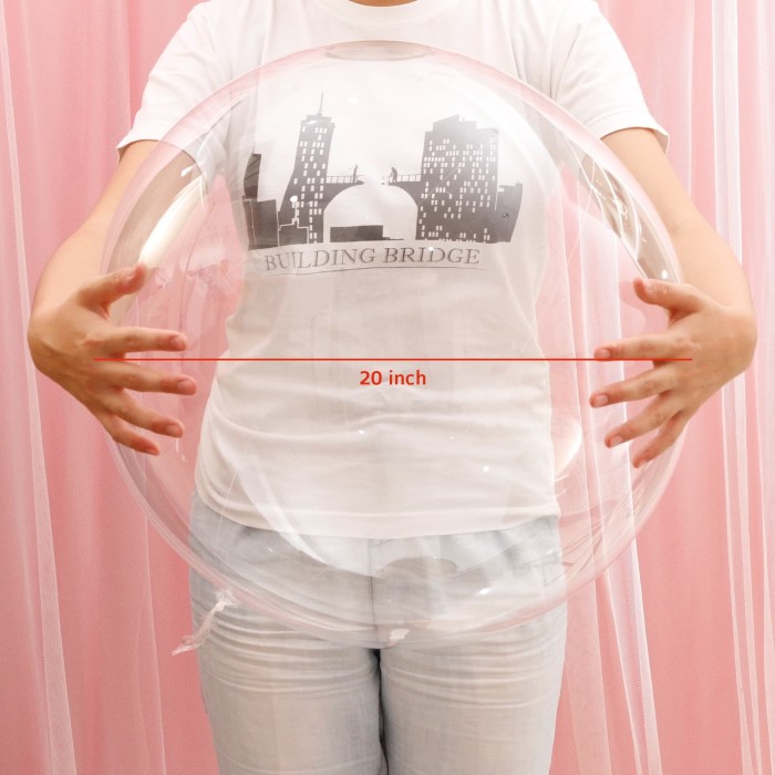 Balon LED/ BOBO Balon/ Balon Lampu Tumblr - SET GAGANG+BATERAI