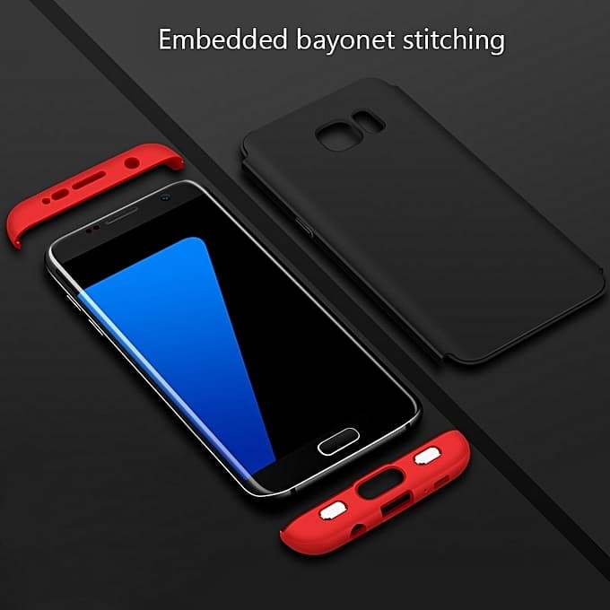 Case 360 GKK Original Samsung Galaxy S7 Edge G935F Hardcase Back Matte - Hitam L Merah
