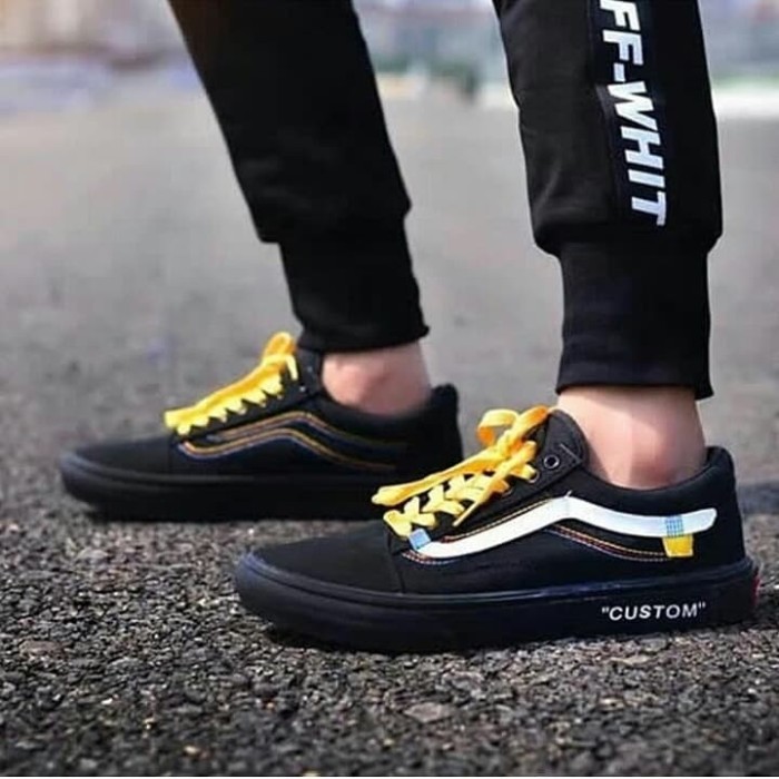 vans old skool x off white custom